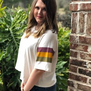 Mardis Gras crop top